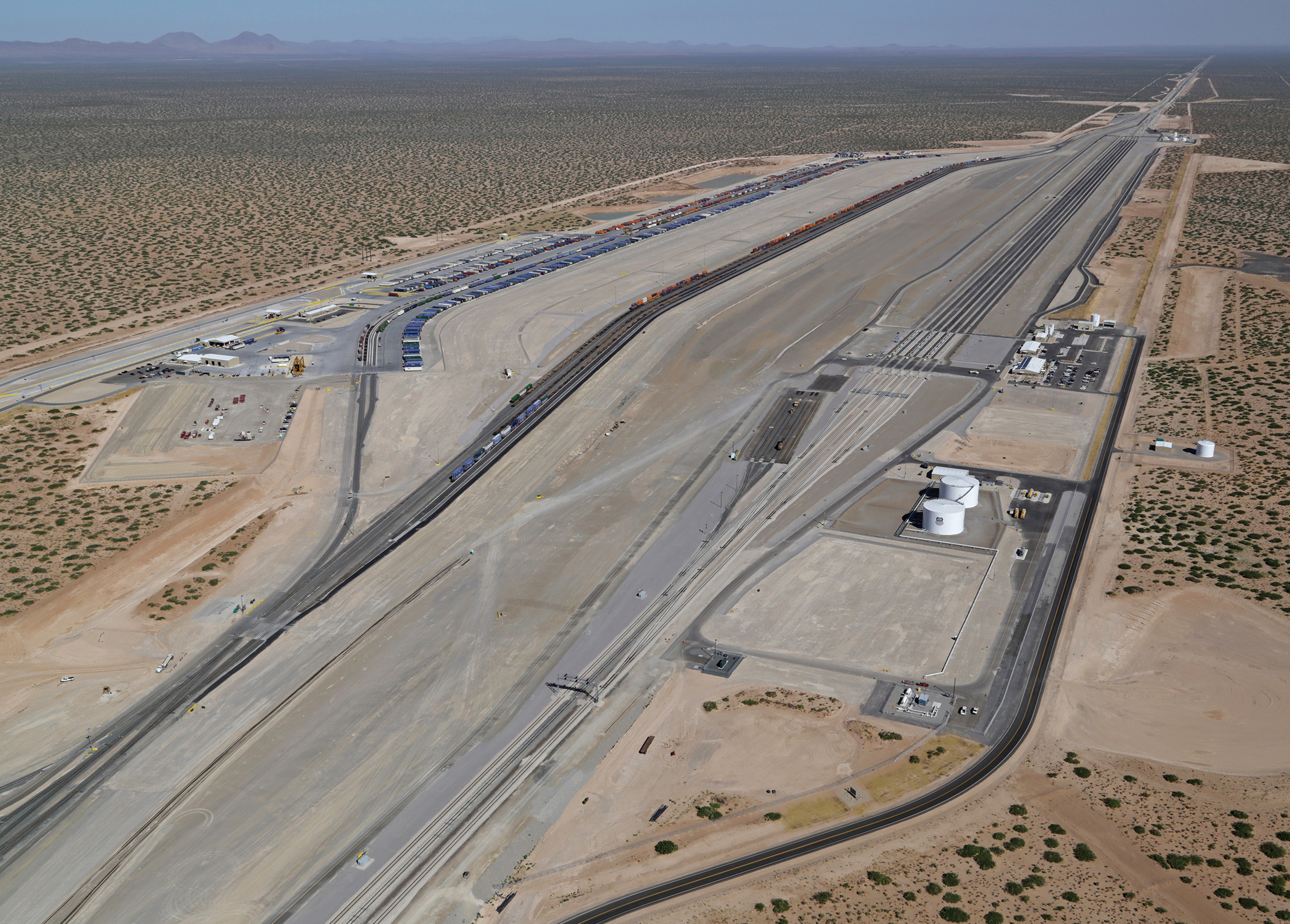 UPRR’s Santa Teresa Facility includes more than 40 miles of track.