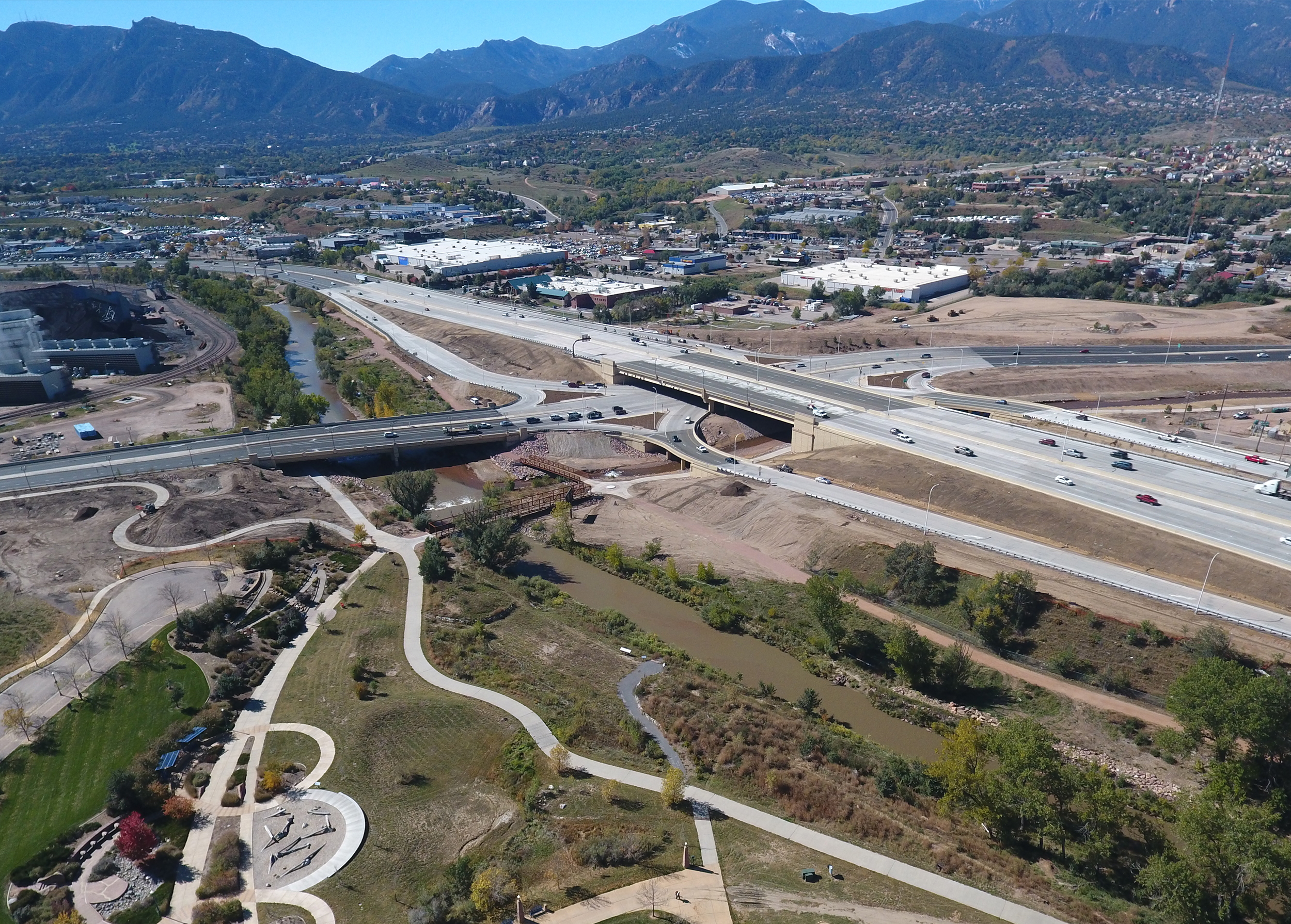 The improvements made to the I-25 and Cimarron Street interchange created more efficient traffic operations and enhanced safety.
