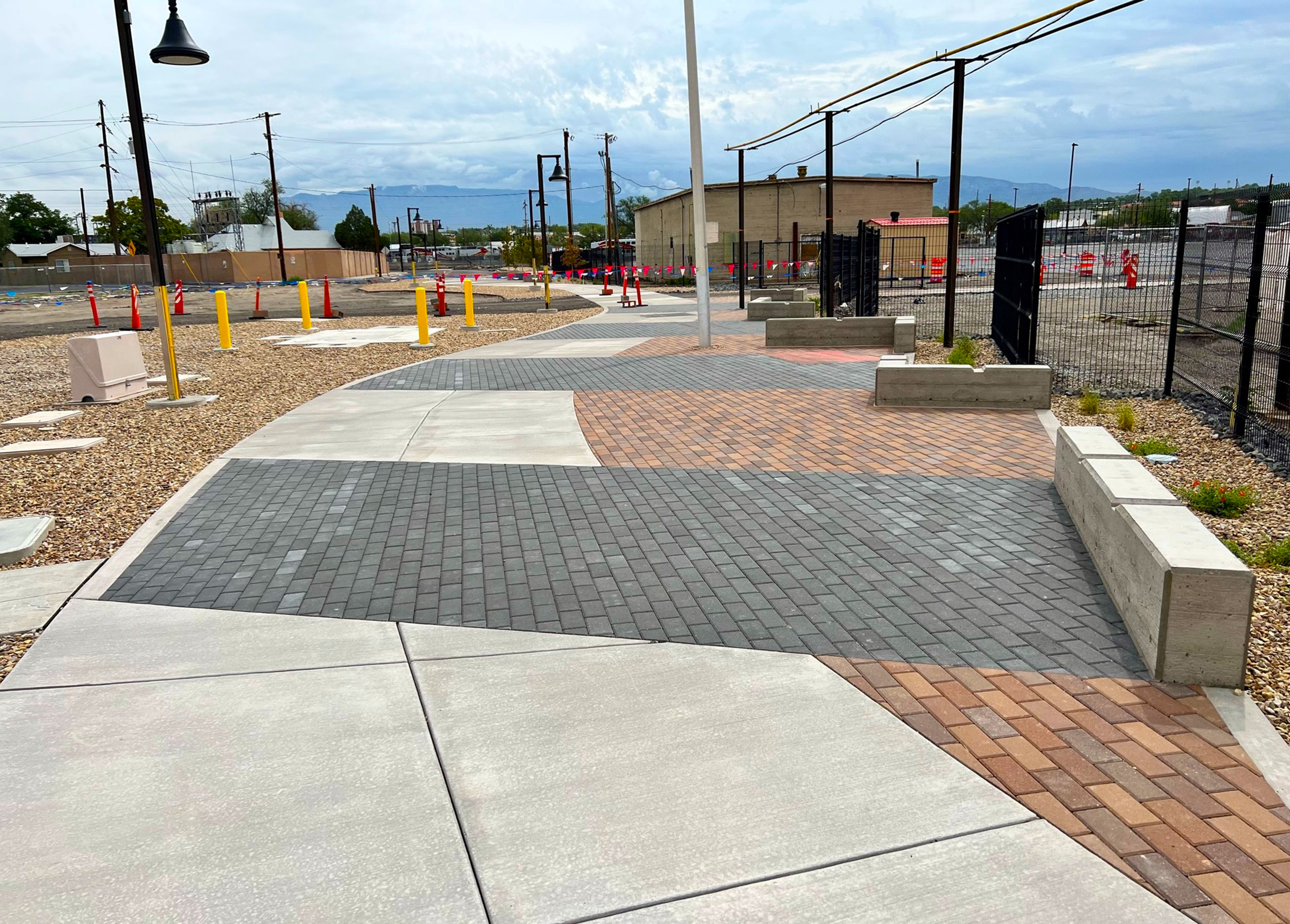 Wilson & Company provided civil engineering services for parking lot improvements, streetscapes, trails, and the plaza’s design.