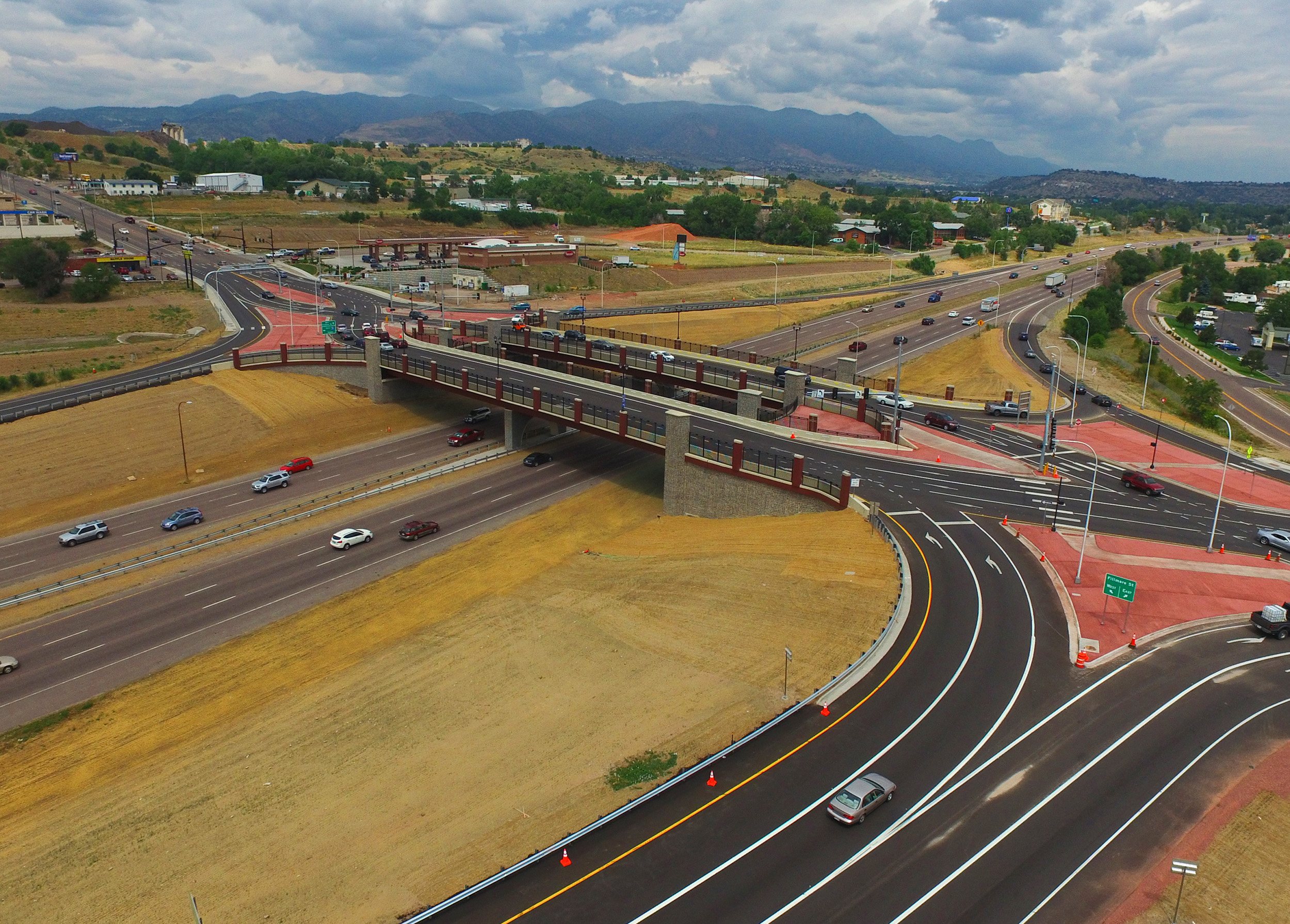 Wilson & Company provided construction administration on the I-25 and Fillmore DDI Interchange improvement project. 