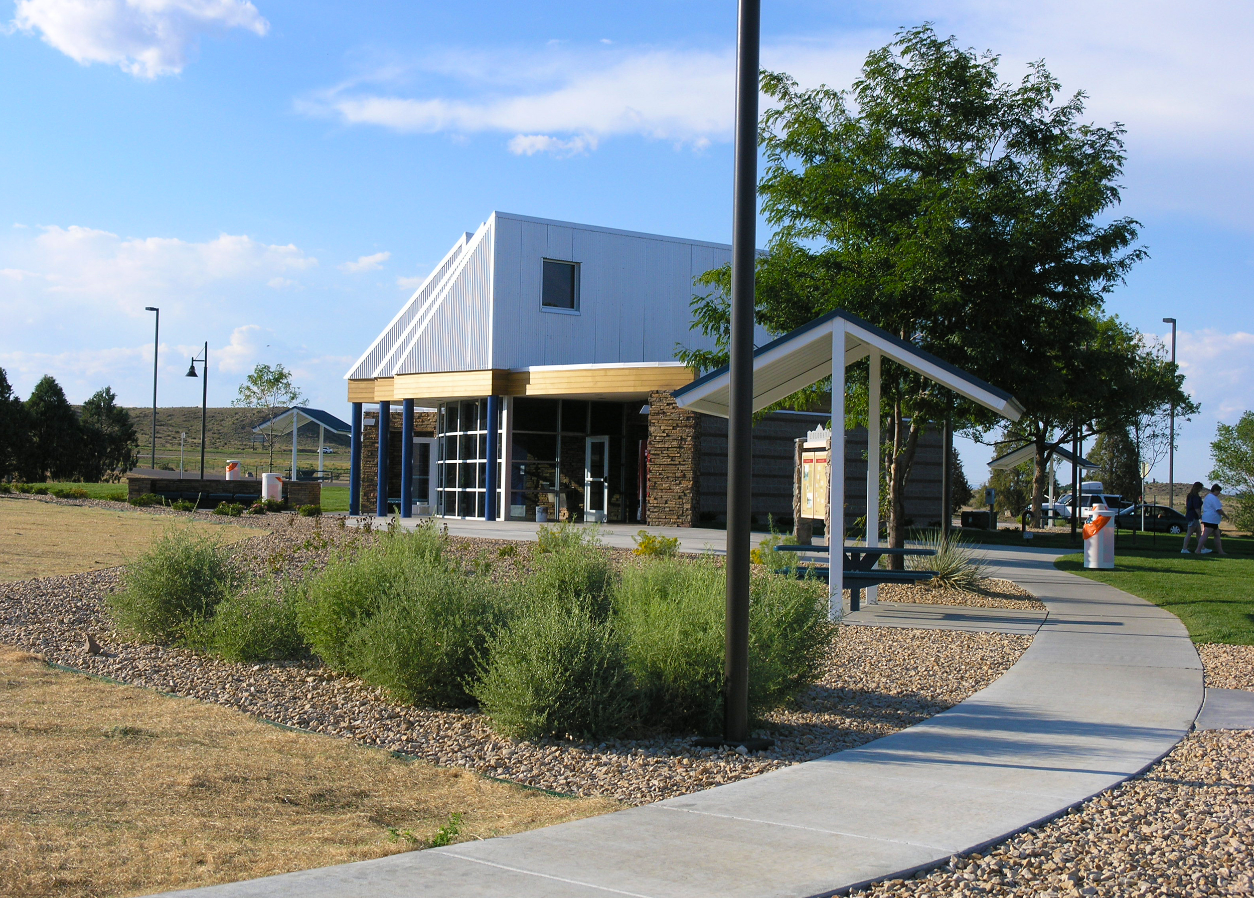 The Piñon Rest Area is expertly designed to be both durable and energy efficient. 
