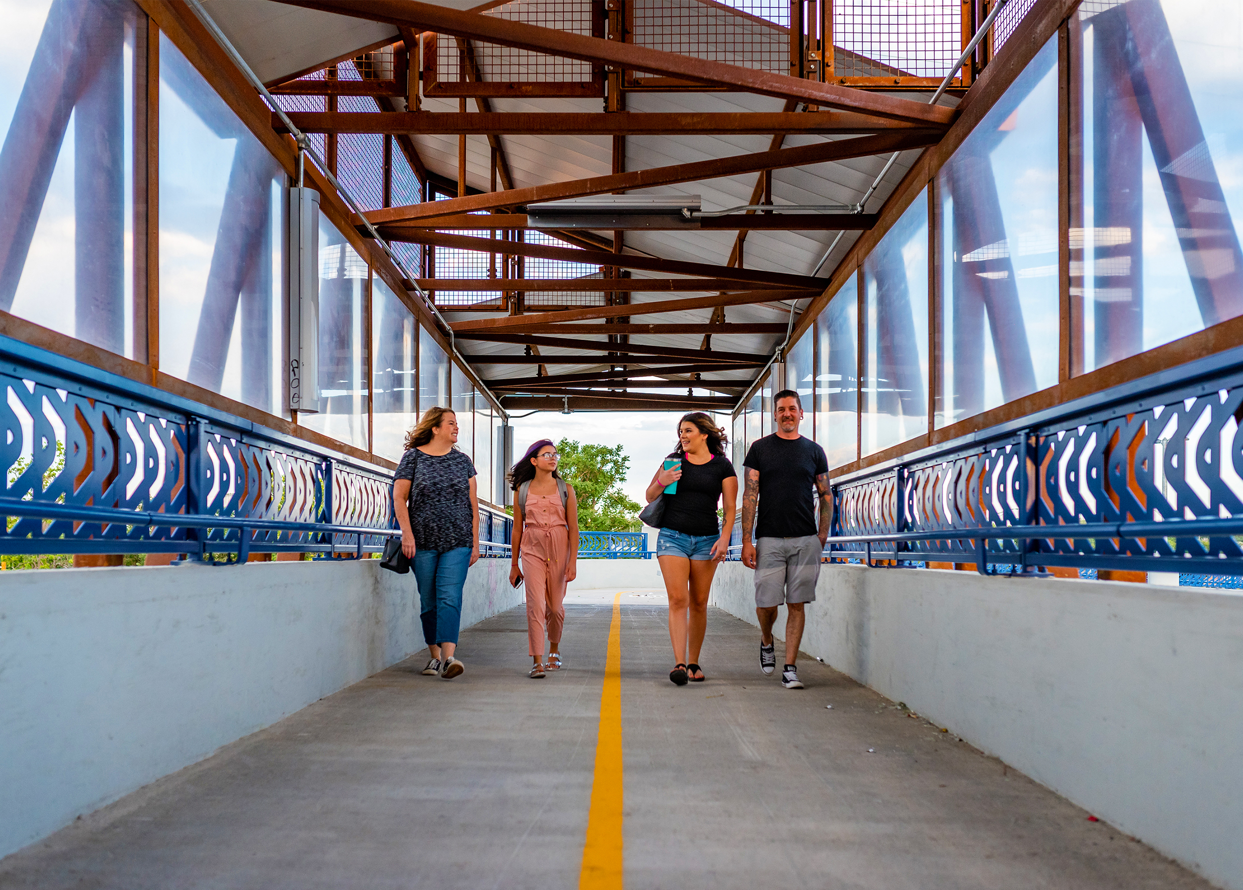 Significant safety improvements were made with the construction of the 47th and York Pedestrian Bridge, allowing the community a grade-separated space to cross the UPRR tracks.