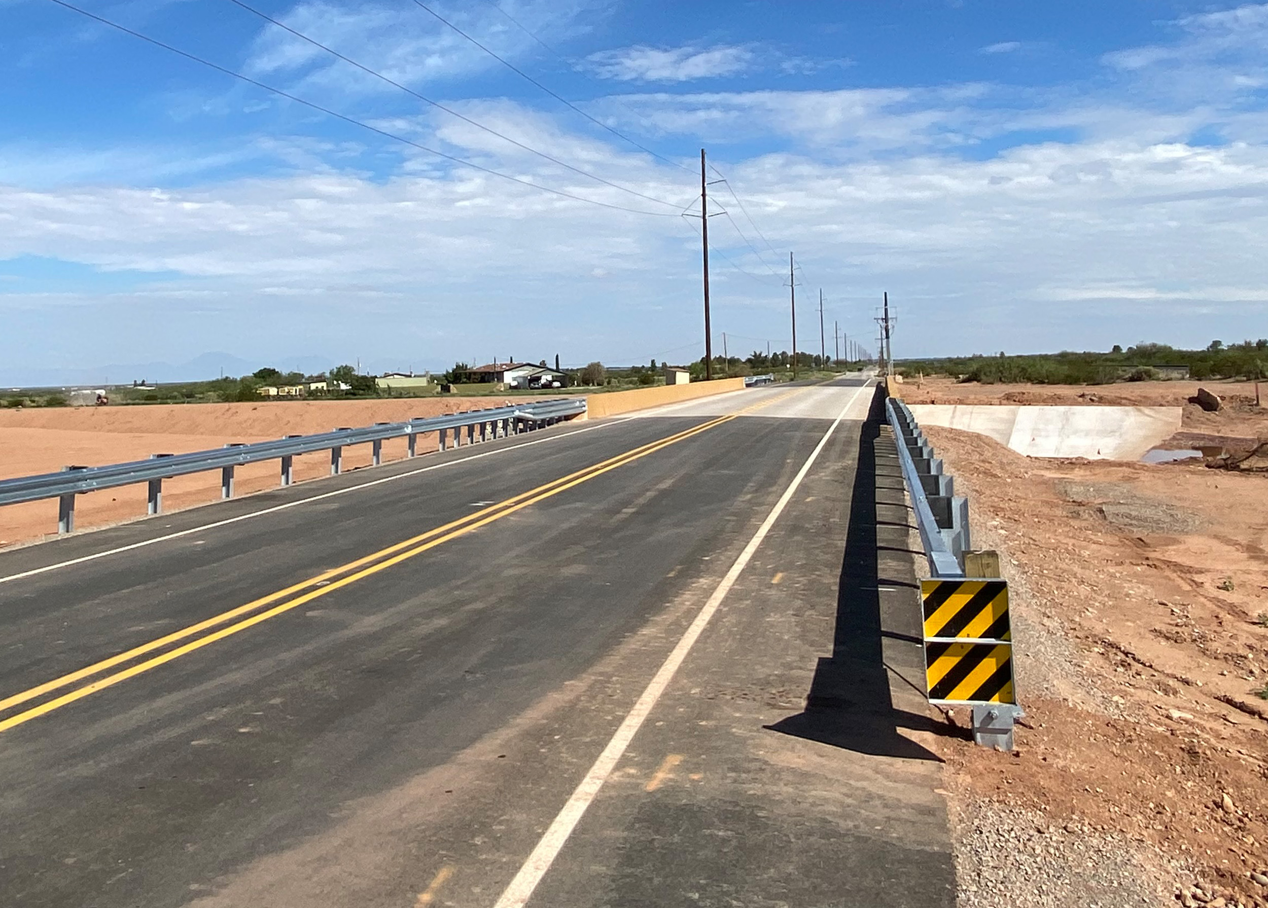 Wilson & Company worked with the County of Otero to design the optimum solution for this arroyo crossing and coordinated with Union Pacific Railroad on construction and maintenance.