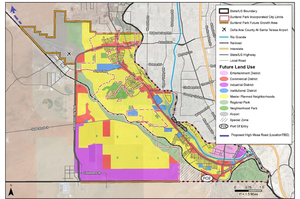 Future land use map.