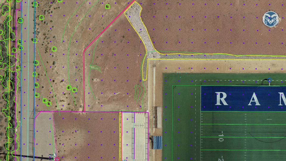 CADD technicians merged the field survey and mapping data into a single, comprehensive CADD deliverable for design purposes.