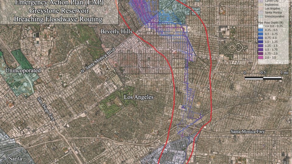 Wilson & Company was contracted for the Greystone Reservoir Dam Failure Analysis and Inundation Mapping Project.