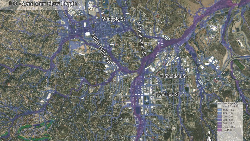 Wilson & Company was contracted by the City of Prescott, Arizona, to update their floodplain mapping update.